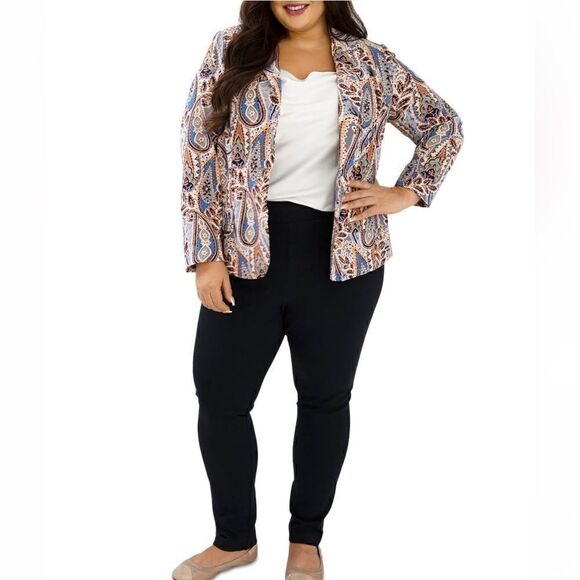 Marée Pour Toi Paisley Printed Blazer
Jacket Lightweight Crepe Colorful Size 16 - Picture 4 of 9